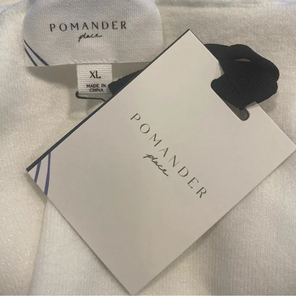 Pomander Place NEW Winter White Vivianne Turtleneck Sweater Mini Dress Size XL - Picture 10 of 11